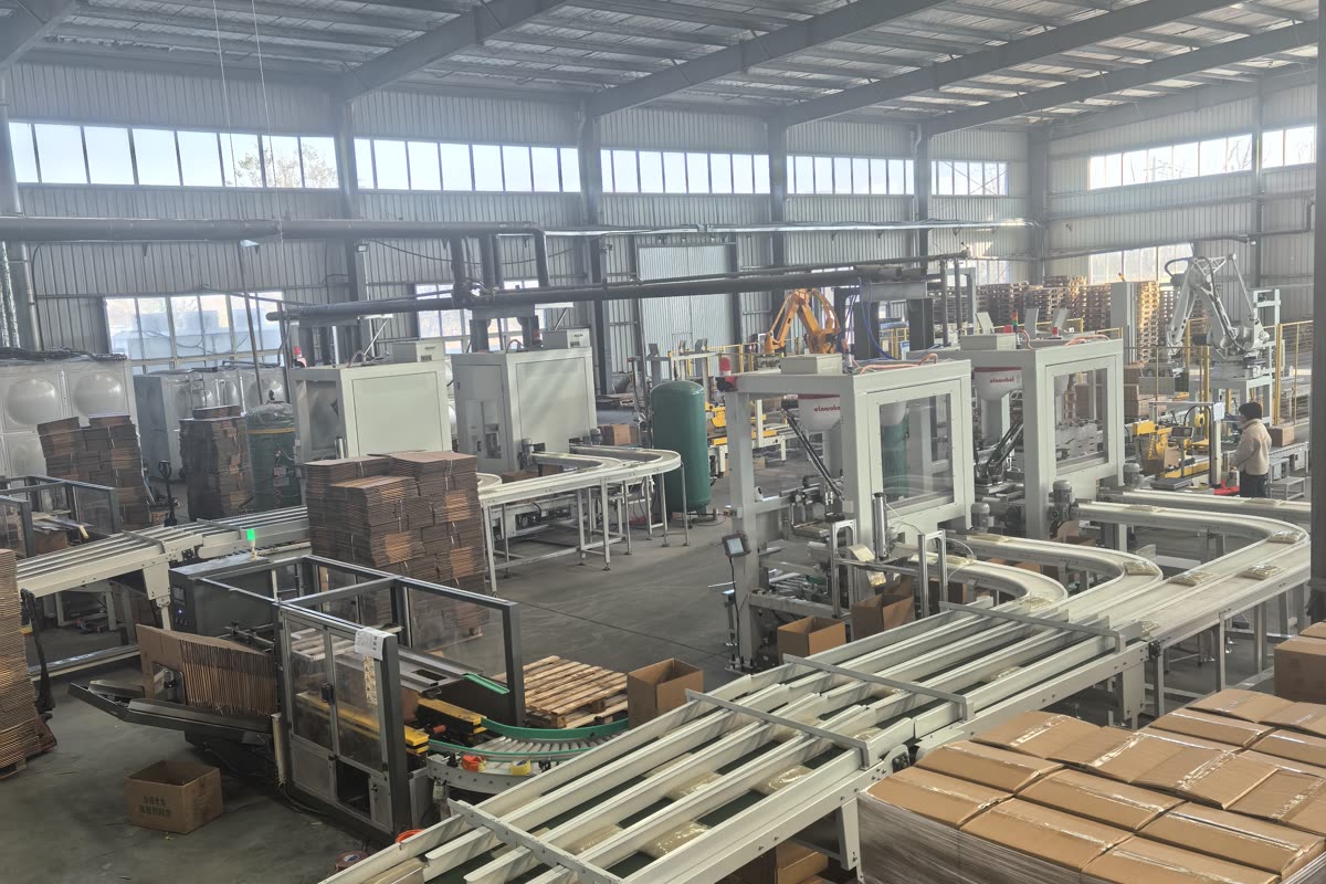 Automatic jelly adhesive packing line at SAHO facility